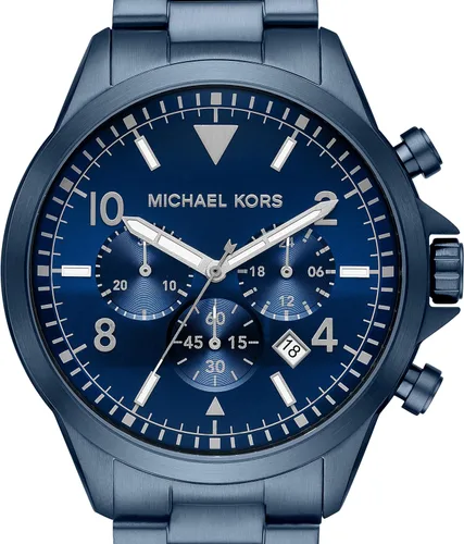 Miniatura 4 de Michael Kors Reloj cronógrafo de acero inoxidable Gage Reloj de silicona con cronógrafo de calibre