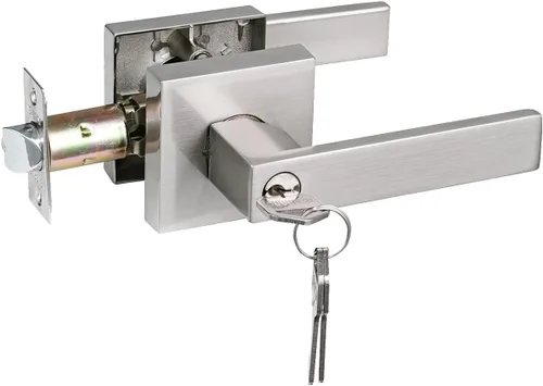 Miniatura 82 de NEWBANG Manija de palanca de puerta sólida con acabado negro mate