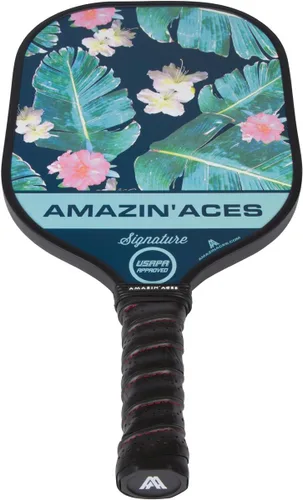 Miniatura 7 de Amazin' Aces Juego de paletas de pickleball de grafito, individuales, 2 o 4 palas, núcleo de polímero de panal con cómodo agarre acolchado