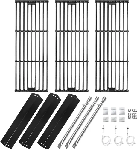 Miniatura 12 de Hisencn Piezas de repuesto para parrilla Chargriller 5050, 3001, 5650, 3008, 3030, 4000, King Griller 5252, tubo de quemador de acero inoxidable