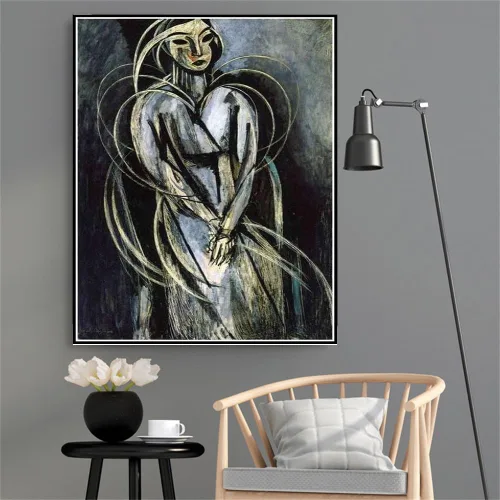 Miniatura 7 de Lorette con taza de café pintura por Henri Matisse 5D Diamond Painting Kit para adultos y niños, manualidades para decoración de pared del hogar, A9