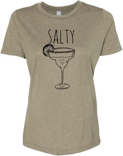 Miniatura 8 de Cute Women's Screen Printed Crew Neck Tee, Shirts With Sayings, Dusty Blue or Olive