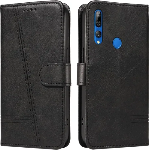 Miniatura 63 de Funda con tapa para Huawei Nova Lite 3, protección de 360 grados, a prueba de golpes, de piel sintética, con función atril y 3 ranuras