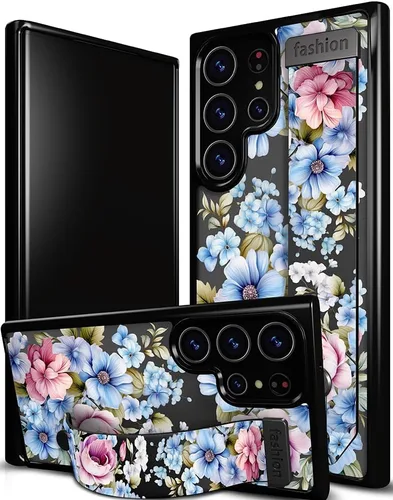 Miniatura 78 de Compatible para Samsung Galaxy S23 Funda Bonita con Correa Soporte Dedo Kickstand, Fundas de Silicona Geniales de Diseñador Funda Cover - Mariposa