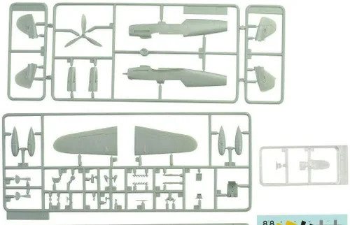 Miniatura 3 de Premium Hobbies Bf 109 G-14 Tulipán Negro 1:72 Modelo de Plástico Kit de Avión 127V