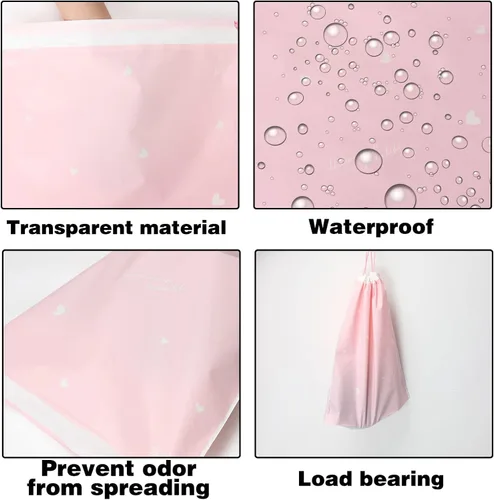 Miniatura 6 de Bolsas de zapatos para viajes, organizador grande de almacenamiento de zapatos transparentes con cordón, bolsas de almacenamiento de viaje