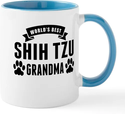 Miniatura 19 de CafePress Cute Shih Tzu Dog Mugs - Taza de café de cerámica de 11 oz (11.0 fl oz)