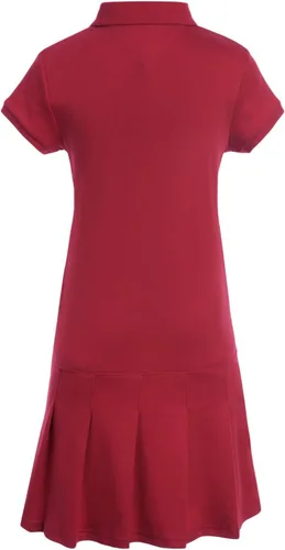 Miniatura 2 de Tommy Hilfiger Vestido polo entrelazado de manga corta para niña