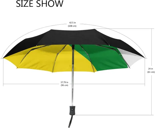 Miniatura 2 de Olsztyn - Paraguas plegable con revestimiento de pegamento y cierre automático portátil compacto unisex resistente al viento