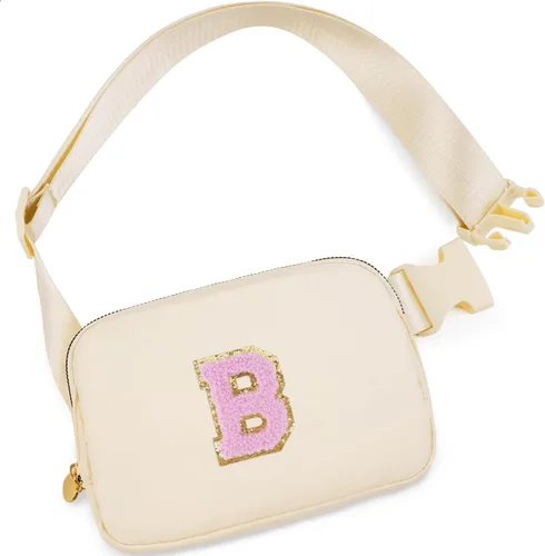 Miniatura 117 de Bolsa de cinturón para niñas y mujeres, bolsas cruzadas, riñonera, riñonera personalizada, Negro, Small