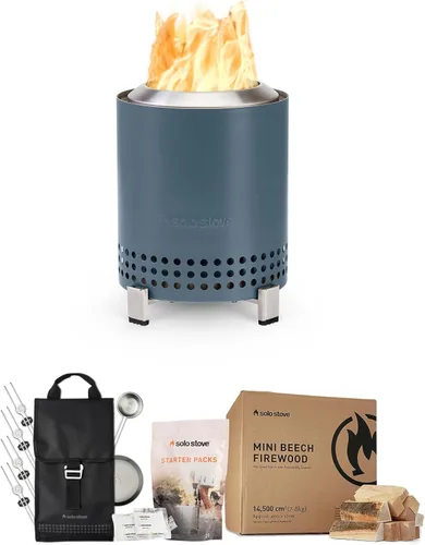 Miniatura 23 de Solo Stove Mesa, Hoguera de Mesa de 5.1 Pulgadas con Soporte - Hoguera de Acero Inoxidable Sin Humo para Acampar, al Aire Libre y Patio - Hoguera