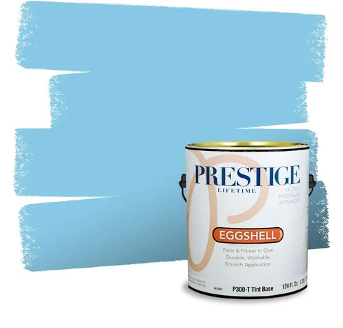 Miniatura 1401 de Pintura Exterior + imprimación PRESTIGE, todo-en-uno, 1 galón, acabado mate, color comparable al Valspar* Royal Gray* VS151-Gris real