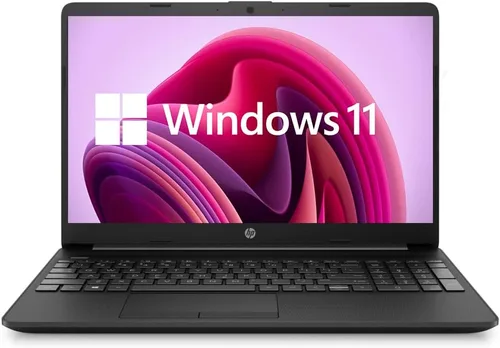 HP Laptop 2022 15, pantalla Full HD de 15.6 pulgadas, procesador Intel Celeron N4020, memoria DDR4 de 8 GB, SSD de 128 GB, lista para reuniones en