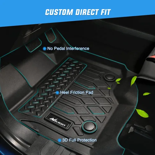 Miniatura 2 de Nilight Alfombrillas TPE para Ford F250 F350 F450 Super Duty Crew Cab 1999 2000 2001 2002 2003 2004 2005 2006 2007 ajuste personalizado para todo