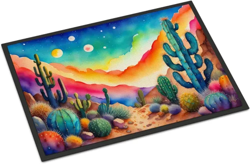 Miniatura 70 de Caroline's Treasures DAC1455MAT - Felpudo de la reina de la noche con diseño de cactus en color de 18 x 27 pulgadas, tapete para puerta delantera