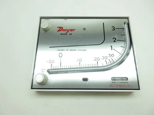 Miniatura 6 de DWYER Modelo 25 Mark II Manometer -0.05-0-3IN-H2O D599980