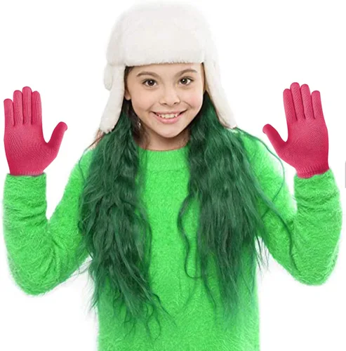 Miniatura 2 de VICSPORT 5 pares de guantes elásticos mágicos de punto de invierno para clima frío