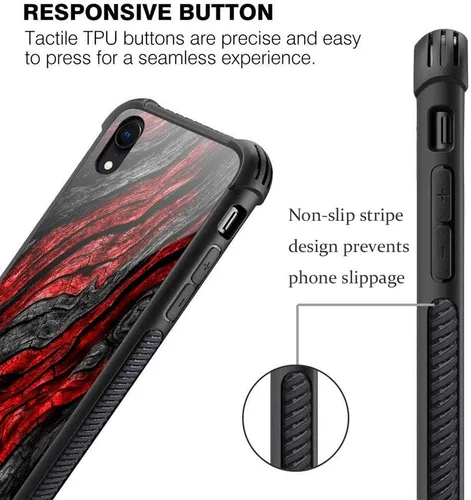 Miniatura 5 de Funda para iPhone Xs Max, de cristal templado 9H para iPhone Xs Max, diseño a prueba de golpes, antirrayones, para Apple iPhone Xs Max de 6.5