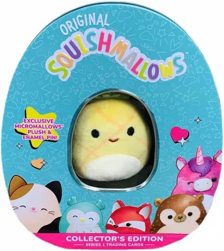 Miniatura 3 de Squishmallows Juego de lata oficial de Kellytoy Coleccionista con pin exclusivo de Micromallow y cajas comerciales, elige tu favorito