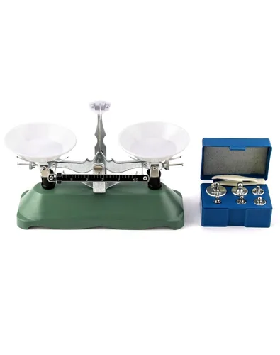 Miniatura 2 de QWORK Balanza de Equilibrio, 200g / 0.2g, Mini Balanza de Haz Triple de Laboratorio para Herramienta Didáctica