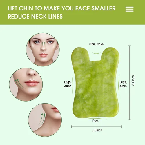 Miniatura 4 de AIRLAXER Juego de herramientas faciales Gua Sha, kit de masaje Guasha para cara y cuerpo, tabla de masaje de raspado, juego de 4 piezas para terapia