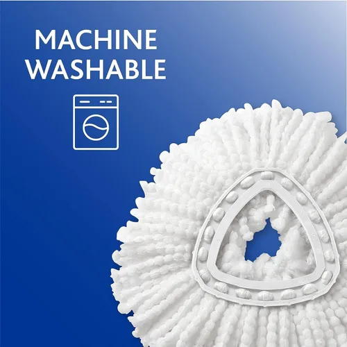 Miniatura 5 de O-Cedar EasyWring - Repuesto de mopa giratoria de microfibra (Paquete de 4)