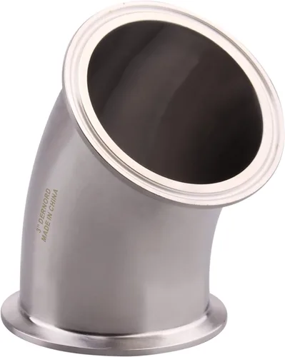 Miniatura 7 de DERNORD Codo de 45 grados Tubo de 1 pulgada OD Acero inoxidable 304 Montaje de tubería Se adapta a Tri Clamp 1.5 pulgadas