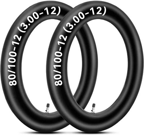 HIAORS 3.00-12 80/100-12 Tubo interior de 12 pulgadas Válvula recta Innertube para 70cc 90cc 110cc 125cc CRF70 XR CRF 70 KLX 110 DRZ 110 TTR 90 Pit
