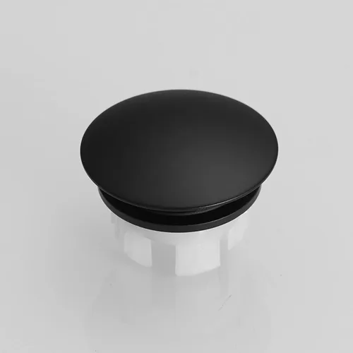 Miniatura 3 de Tapa de desbordamiento para lavabo de lavabo, inserción de latón negro mate en agujero redondo tapas paquete 0f 2 por Homevacious