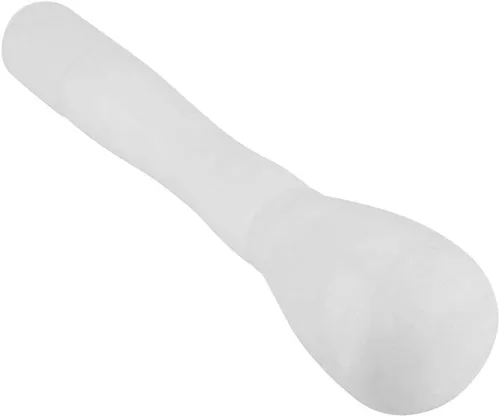 Miniatura 9 de PP Material Molienda Tazón, Mortero y Maja Set, Molinillo de ajo de plástico manual para el hogar, uso en la cocina (blanco)