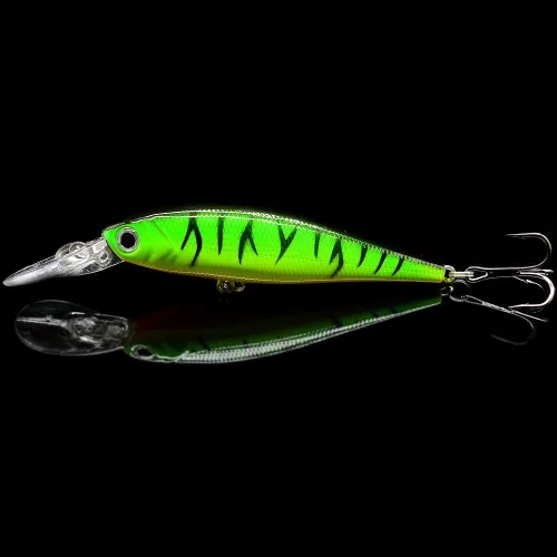 Miniatura 2 de Paquete de 10 señuelos de pesca, cebos duros, crankbait y Swimbait Kit de señuelos para agua dulce y salada, lubina, trucha, lucioperca, pez rojo