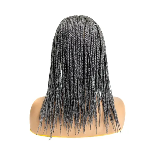 Miniatura 10 de PIB Peluca de encaje completo individual de 12 pulgadas, diseño de Passion Twist con raya cuadrada, pelucas trenzadas sin nudos para mujeres negras