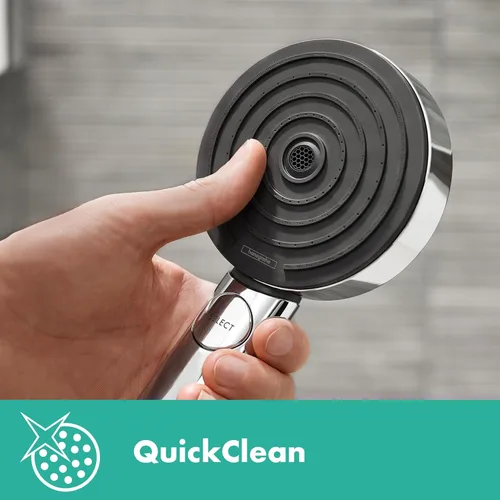 Miniatura 5 de hansgrohe Pulsify S - Juego de Cabezal de Ducha de Mano Moderno 3-Spray PowderRain, IntenseRain, Masaje Pulsante con QuickClean con Manguera en Mate
