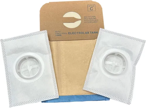 Bolsas de repuesto prémium estilo C para aspiradoras Electrolux tipo C (24 bolsas/2 filtros posteriores)
