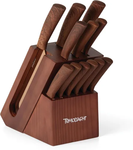 Miniatura 8 de Hampton Forge Tomodachi HMC01A612C Raintree Ash - Juego de cuchillos de 3 piezas con protectores de hoja a juego