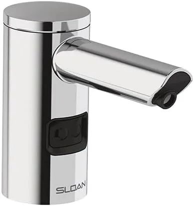 Miniatura 5 de Sloan ESD-2000 Dispensador de jabón de espuma montado en la cubierta, sensor infrarrojo activado, acabado cromado pulido, funciona