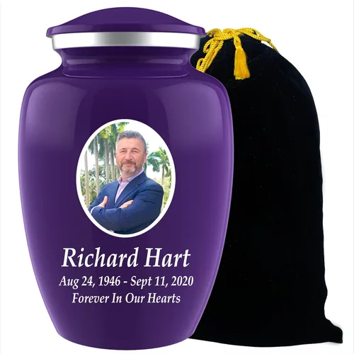 Miniatura 12 de Urnas de cremación con fotos personalizadas para cenizas adultas, hombres y mujeres, Urnas funerarias personalizadas de 200 libras para cenizas