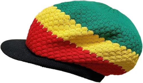 Miniatura 16 de Shoe String King SSK Rasta Knit Tam Hat Dreadlock Gorra con múltiples diseños y tamaños.