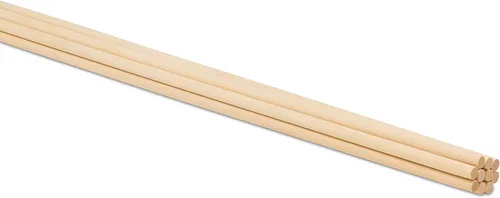 Miniatura 27 de Woodpeckers - Cañas de madera, varillas de madera de 3/16 x 30,5 cm sin acabado de madera dura para manualidades y bricolaje, 500 piezas Paquete