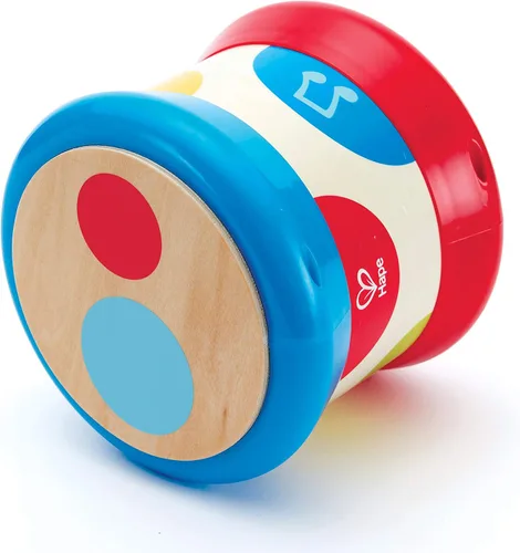 Miniatura 6 de Hape Tambor para bebé Colorido tambor rodante, instrumento musical de juguete para niños pequeños, aprendizaje de ritmo y sonido, funciona