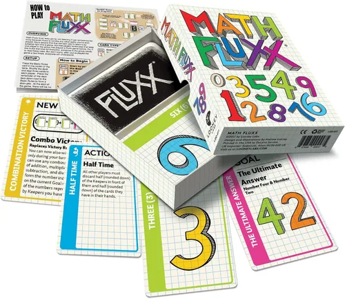 Miniatura 4 de Looney Labs Juego de cartas Math Fluxx - Aventura matemática para todas las edades
