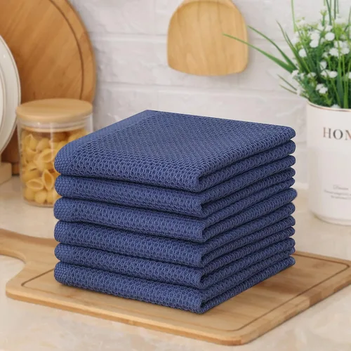 Miniatura 220 de Kitinjoy - Paños de cocina de 100 % algodón, tela de tejido gofrado, paño de limpieza ultrasuave, absorbente y de secado rápido. Beige