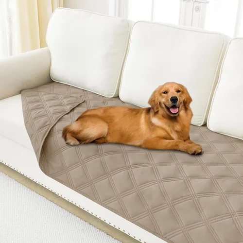 Miniatura 105 de Smiry Funda Impermeable para Cama de Perro, Manta Suave Reversible para Mascotas, Lavable a Prueba de Fugas para Gatos y Perros, Funda para Sofá