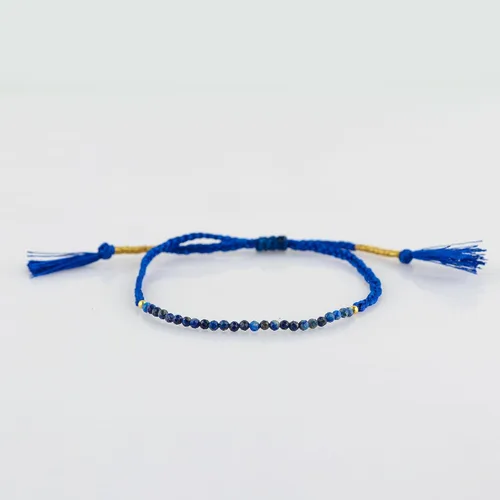 Miniatura 52 de Thecraftman - Pulsera trenzada de cuentas naturales, cristales energéticos, regalo para ella, pulsera de protección de hilo trenzado de mano