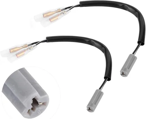 Miniatura 8 de Yctze - Enchufe de cable de giro, adaptador de cableado de 7.5 pulgadas, piezas de motocicleta, apto para YZF R6 YZF R1 FZ6 FZ10 Adaptador de giro