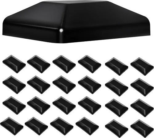 Miniatura 8 de TonGass Paquete de 24 tapas de madera para postes de valla de madera de 4 x 4 pulgadas (3 5/8 pulgadas), cubierta de madera para postes de terraza
