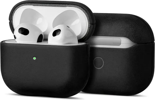 Miniatura 10 de Maogoam Funda de cuero para AirPods Pro 2 con botón, funda de piel auténtica de cera de aceite curtido vegetal para AirPods Pro 2ª