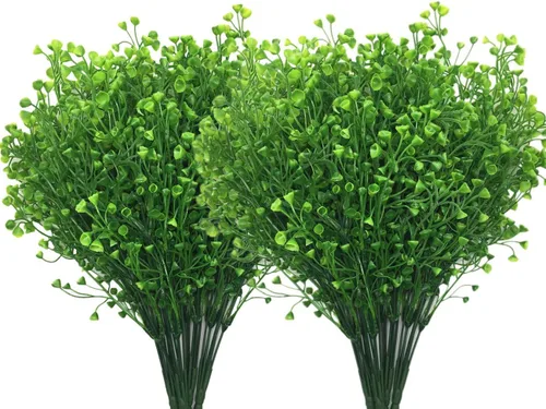 PASYOU Plantas artificiales, campanas falsas, flores de plástico, vegetación realista para patio, patio, pasillo, interior y exterior, hogar,