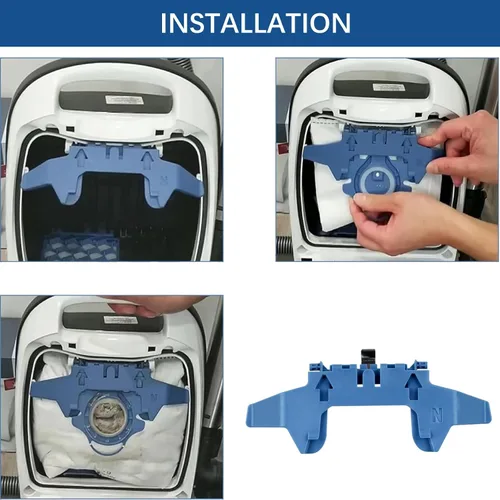 Miniatura 5 de Soporte para bolsa de polvo compatible con Miele Complete C3 / S8xxx / SGxxx - Bolsa de repuesto para aspiradoras Serie S8000, 1 paquete, azul