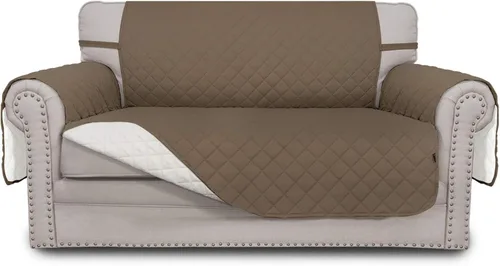 Miniatura 308 de Easy-Going - Funda para sofá, futón y sillón sin reposabrazos, reversible, resistente al agua, para mascotas y niños (azul oscuro/azul claro)